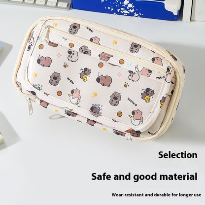 Cartoon Large Capacity Pencil Pouch